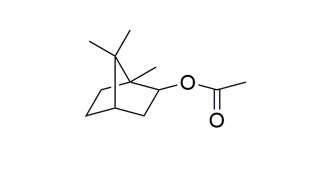 イソボルニルアセテート化学式
